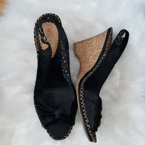 Seychelles Wedge Sandals Black